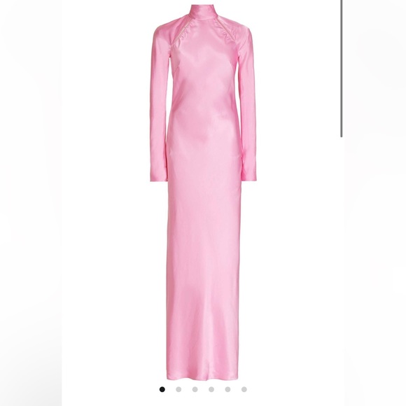 Anna October Audrey High-Neck Satin Dress - Picture 3 of 11